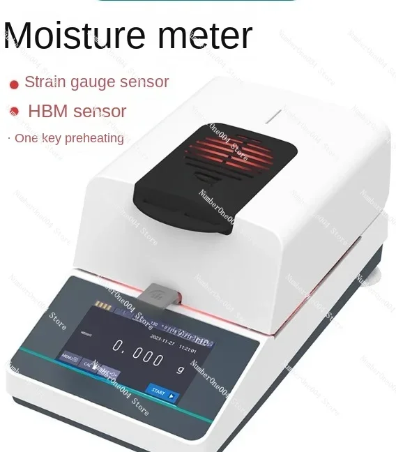 Moisture Meter Automatic Fast Feed Food Moisture Detector Halogen Tester Moisture Meter