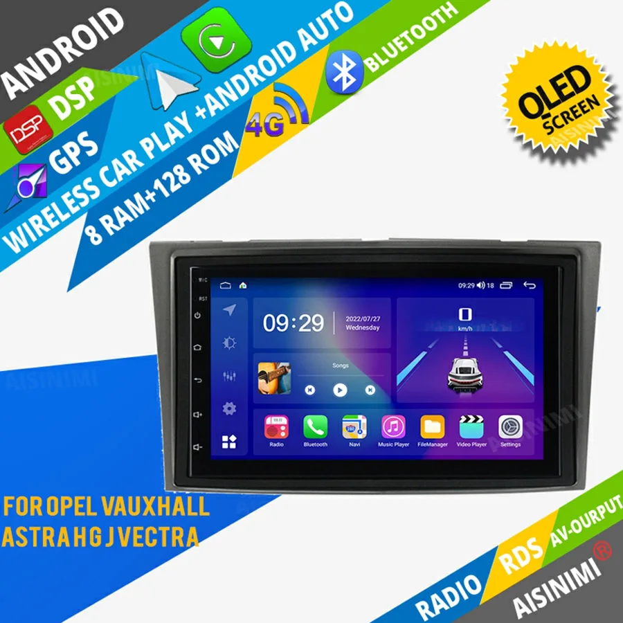 AISINIMI Android Car Dvd Player navigation For opel Vauxhall Astra H G J car radio Car Audio Gps Multimedia Stereo Monitor