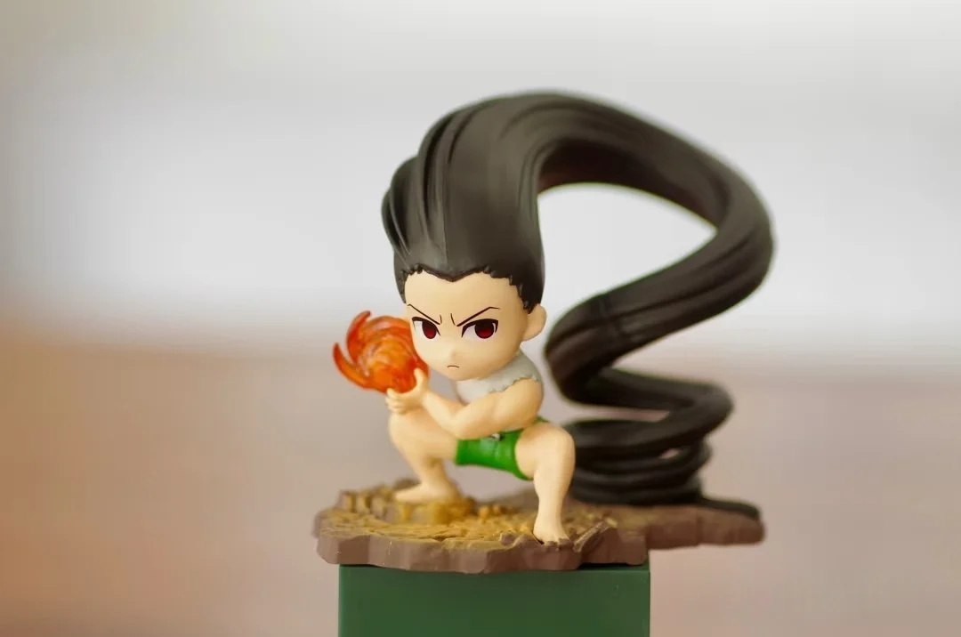 Escritorio Hunter X Hunter 4 escena en miniatura Rement comida juego comida de imitación juguetes modelo muñecas escritorio marea juego caja ciega 6 tipos