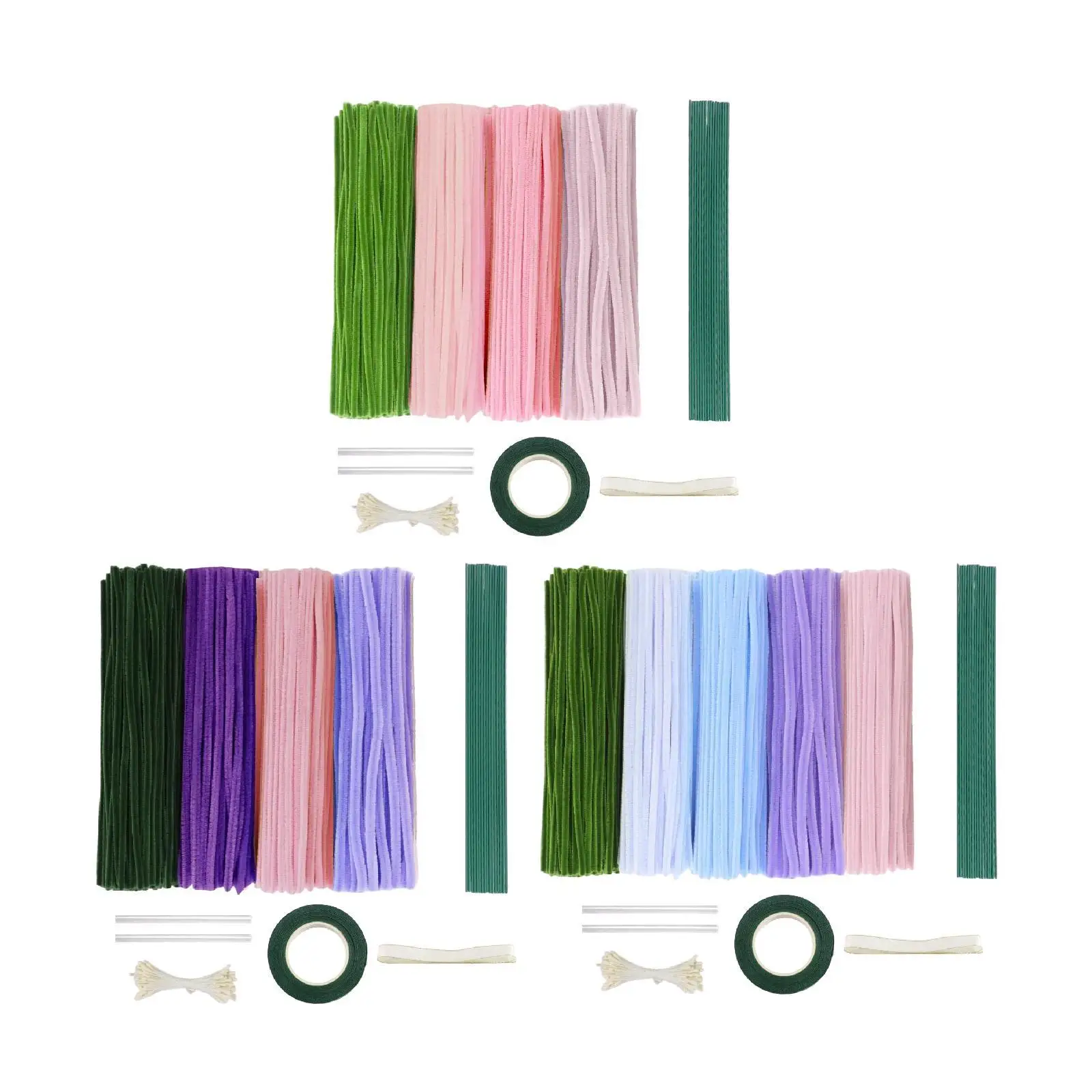 Pipe Cleaners Craft Accessories Chenille Stems DIY Bouquet Supplies for Mother Day Festival Celebrations Birthday Wedding view 3