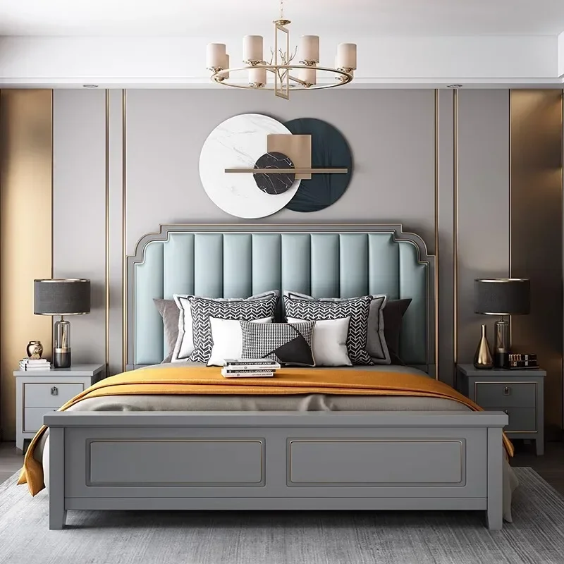 

Wooden Modern Storage Bed Headboard Wood Pretty Luxury Bedroom Bases Beds Frames Princess Office Camas De Casal Hotel Furniture