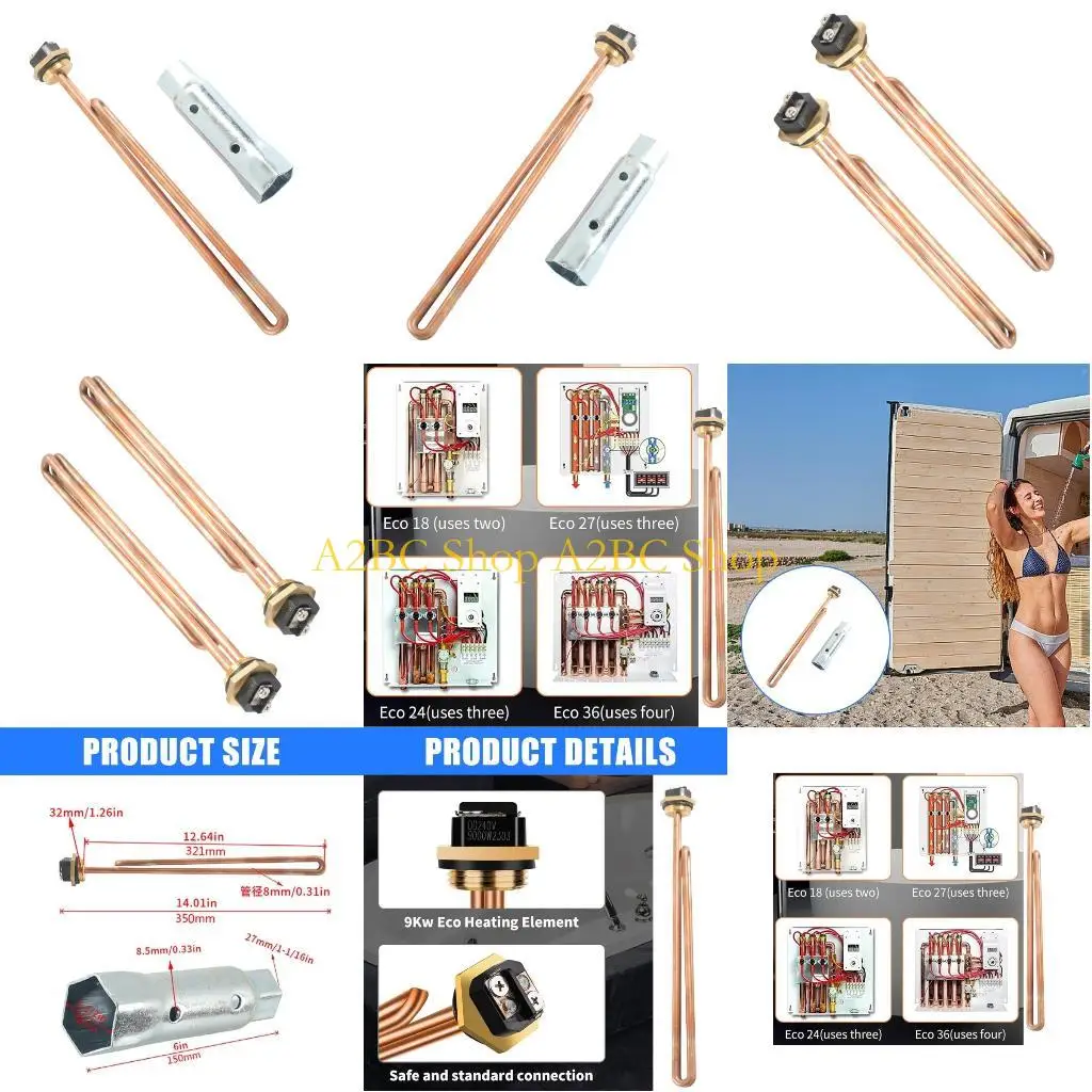 

A2BC Water Heater HE 90240 9KW 240V Heating for 18 24 27 36