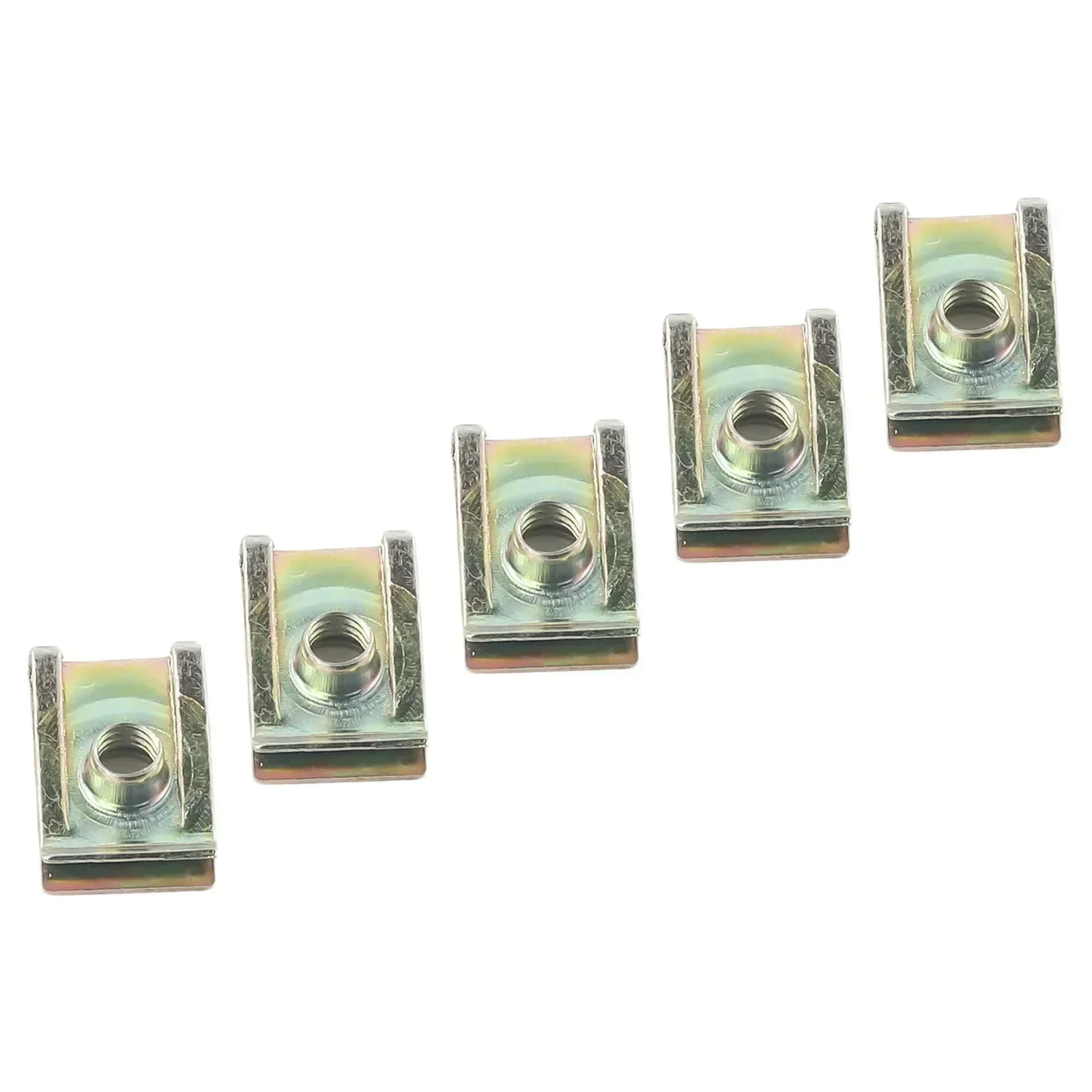 

Door Panel Mudguard U Screw Spring Metal Plate M6-15mm x 23mm Steel Accessories Repair Replacement Kit Trim 50pcs