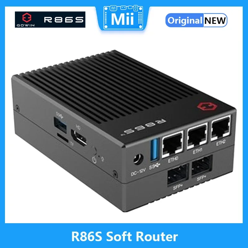 R86S Soft Routing Multi-net port, Intel mini host N5105 N6005 8GB/16GB/32GB 10 Gigabit fiber port 2.5G