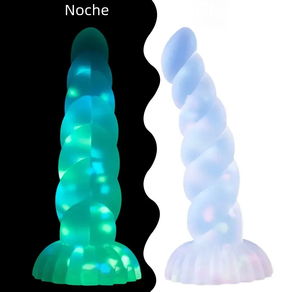 Dark Glowing dildo for Woman Masturbate Color Jelly penis Sex Toys for women Big soft cock Light Erotic Dildo with Suction Cup