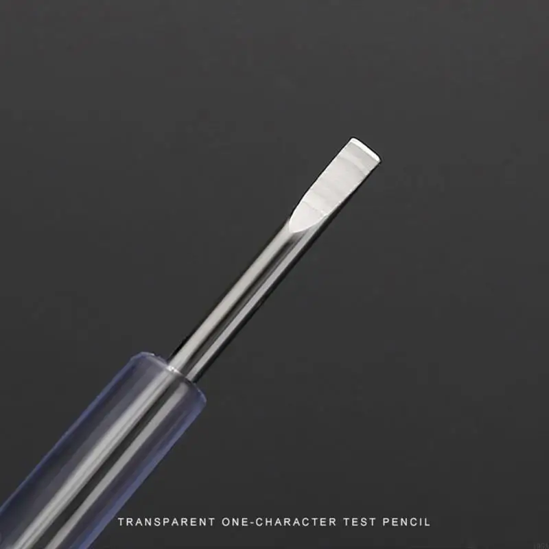 مشقوق مفك اقلام الفحص الكهربائي جهاز قياس الجهد الكهربائي التيار المتناوب 100-500 فولت فاحص التيار شفافة والسلامة 10 قطعة/الوحدة