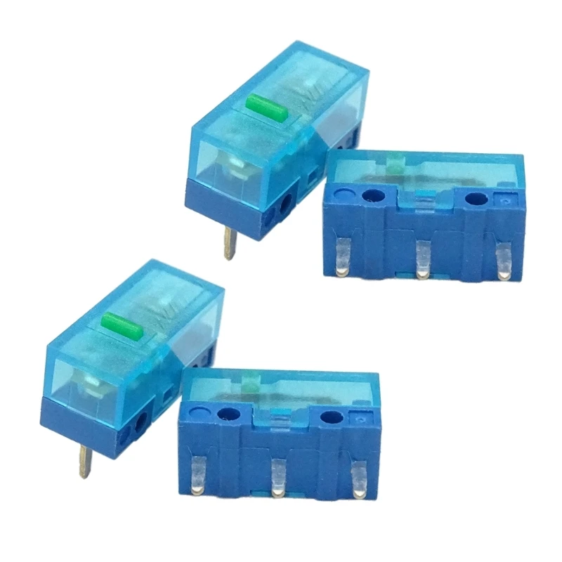 

4 шт. оригинальный микропереключатель для мыши HUANO, микрокнопка, микропереключатель для мыши 80 60 30 50 70 миллионов щелчков, срок службы, 3 контакта, 70 г, 0,74 Н