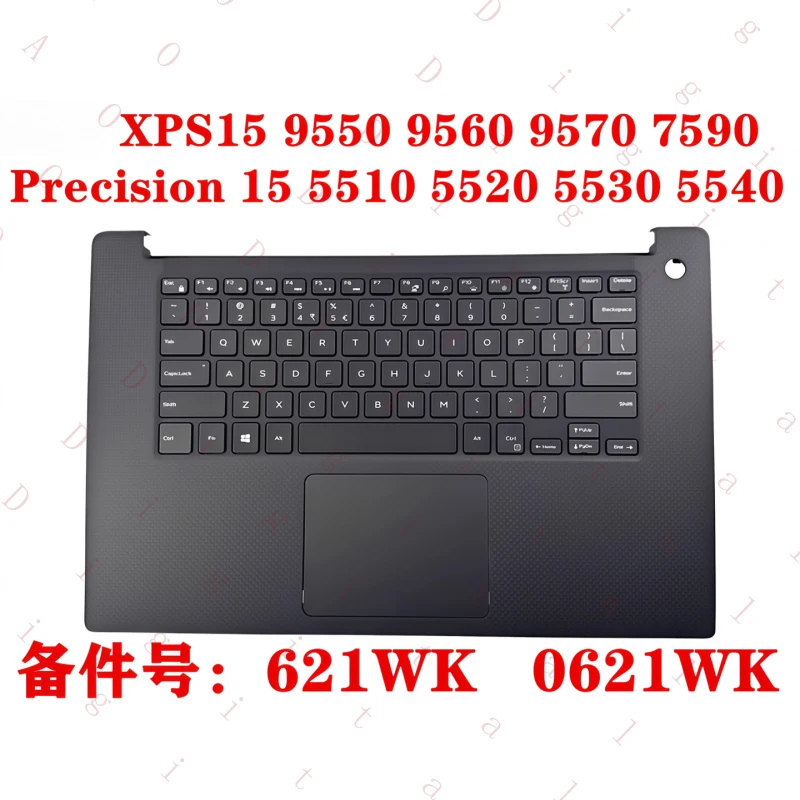 YU--   for Dell  XPS15 9550 9560 9570 7590 Precision 5510 5520 5530 5540 Palm rest keyboard case USSmall shuttle  0621WK