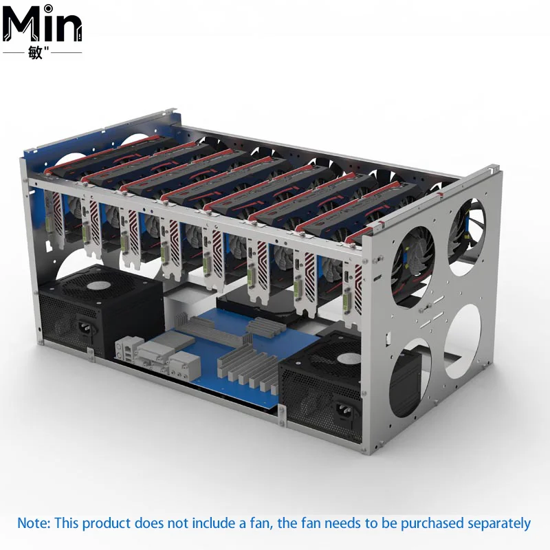Open Stackable Multi Graphics Fixing Bracket 6 8 10 Cards GPU Fixed Rack for Mining Rig Computer Chassis