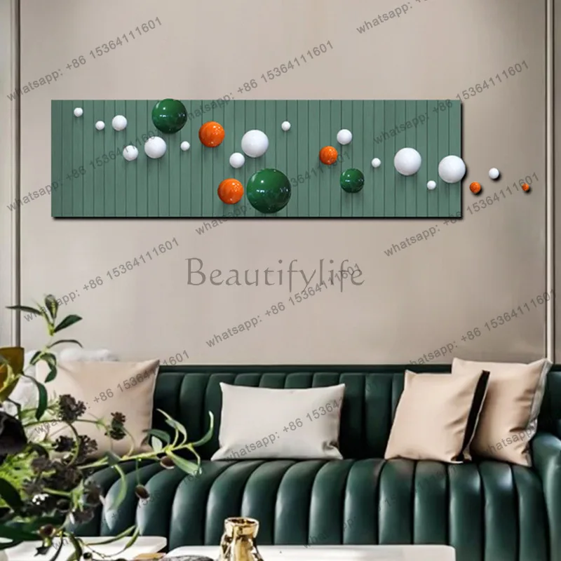 LJY metal ball living room modern decorative painting sofa background wall banner large size