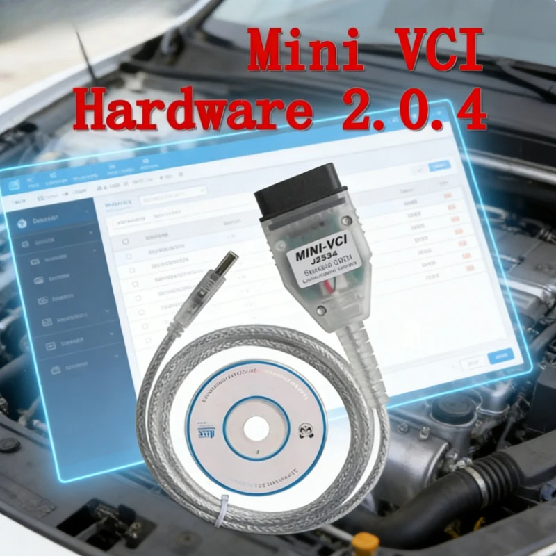 MINI VCI V2.0.4 SW V16.00.017 Firmware Real J2534 FTDI FT232RL Para Toyota TIS Techstream MINI-VCI HW 2.0.4