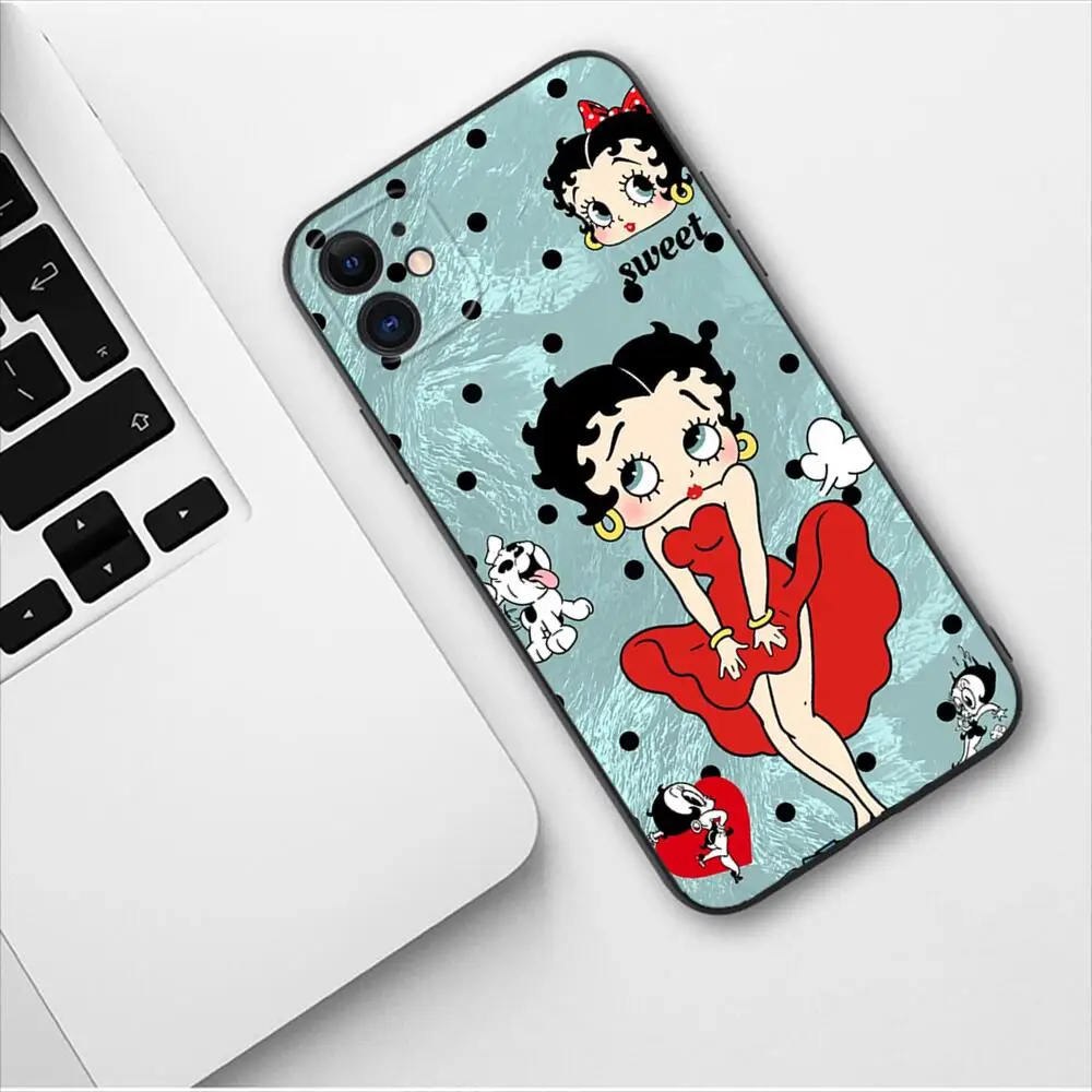 Custodia per telefono Sexy Girl B-Betty per Apple IPhone 13 12 11 14 15 Pro Max Mini SE XR X XS Max 6S 8 7 plus Cover in TPU di moda di lusso