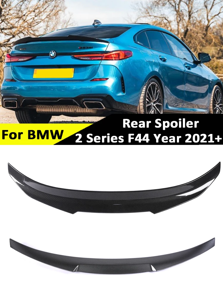 

For BMW 2 Series F44 2021+ Carbon Fiber Rear Lip Bumper Trunk Wing Tail Kit Glossy Black M4 PSM Style Roof Spoiler Accessories