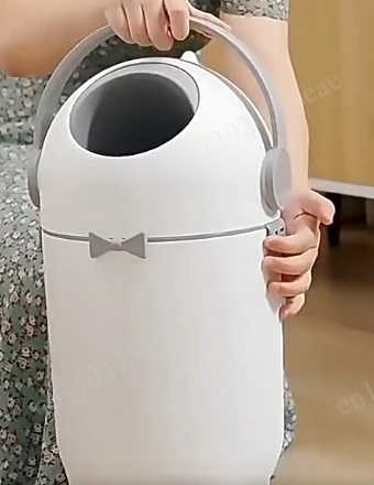 Diaper trash can, large-capacity odor-proof diaper trash can, with quiet closure