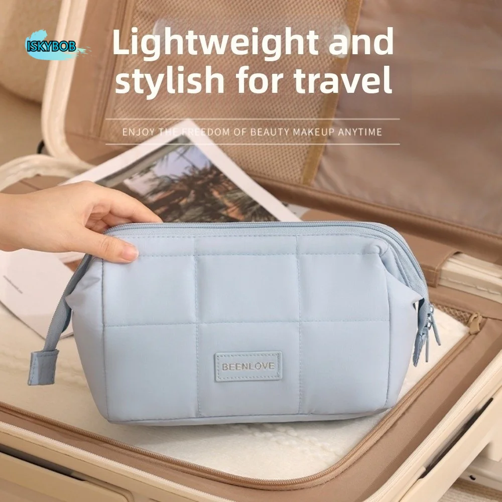 

Вместительная женская косметичка-органайзер с мягкой подкладкой, многофункциональная, для путешествий