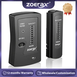 ZoeRax Network Ethernet Cable Tester for LAN RJ45 Cat5 Cat5e Cat6 Cat6a Cat7 UTP/Shielded Cable and RJ11 RJ12