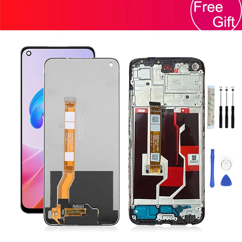 

ips 6.59'' For OPPO A96 4G CPH2333 LCD Display Touch Screen Digitizer Replacement For Oppo A96 LCD with frame