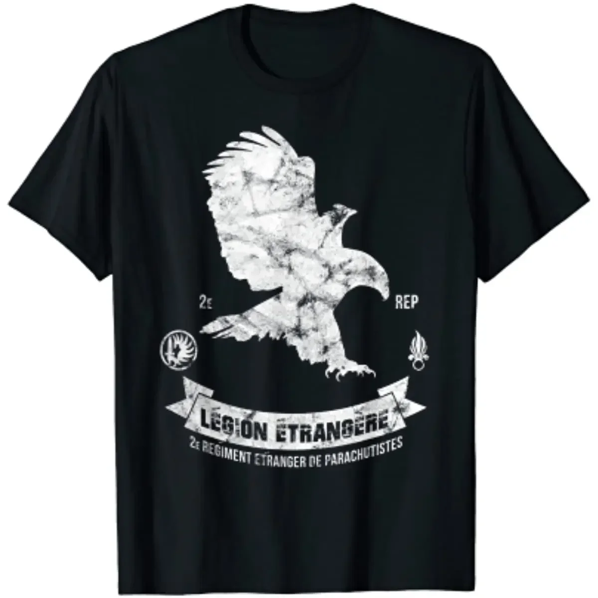 Mens Legion Etrangere Foreign Legion Military Paratroopers T-Shirt Short Sleeve Casual 100% Cotton O-Neck Men Clothing