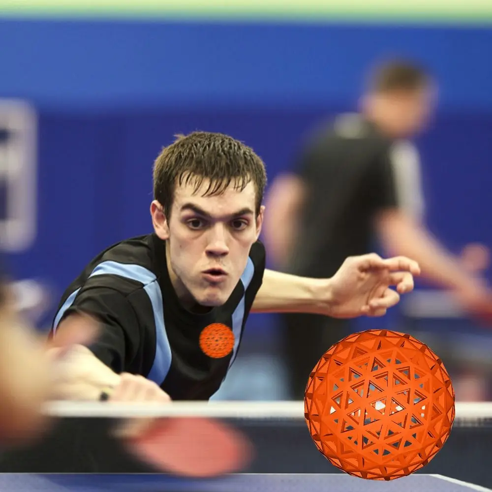 New Material Ping Pong Ball Indoor Outdoor Competitions Durable Professional Balls 3D Printed Airless Table Tennis Balls