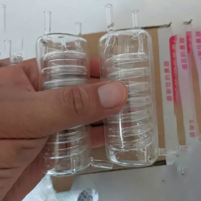 1PCS High borosilicate glass gas-liquid separator laboratory cooling equipment glass condenser tube