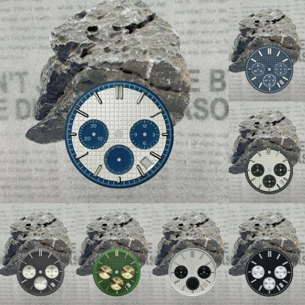 

Green Luminous Black Blue Green Gold Watch Face Fit VK63A Quartz Movement Replacement Watch Parts for Oak Case Hands