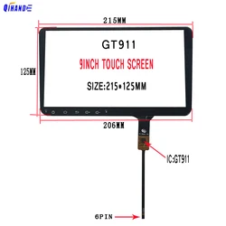 2.5D 9Inch For JX-90010 / YX-90001-V5 2Din Car Radio GPS Navigation Player Touch Screen Digitizer Sensor XY-PG9020-FPC-A11