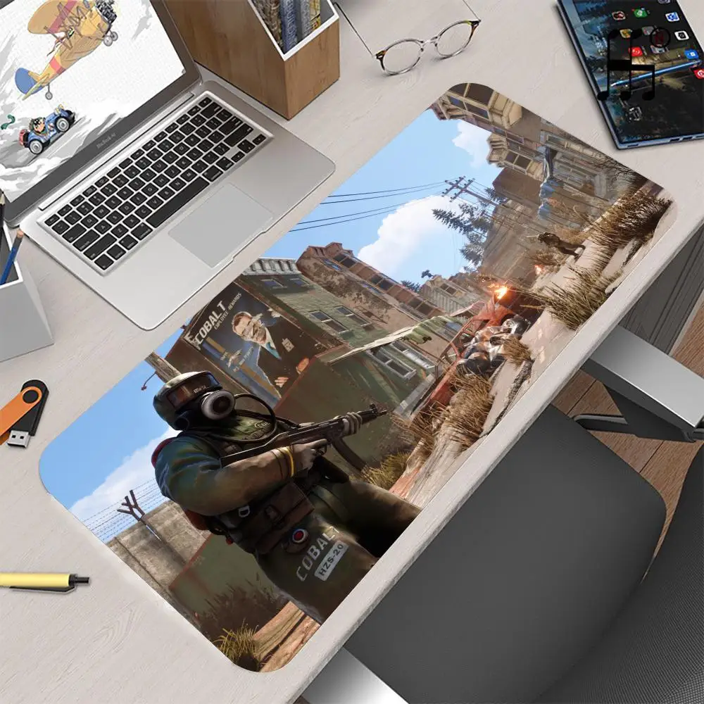 Imagem -02 - Impermeável pu Couro Office Mouse Pad Computer Gaming Mousepad Multiplayer Mundo Aberto Sobrevivência Jogo Ferrugem Kawaii Quente