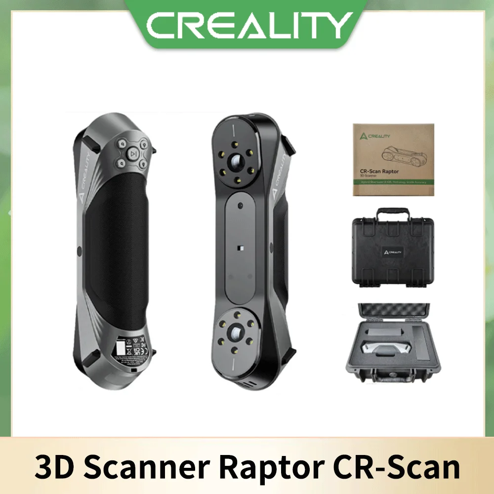 

Creality 3D Scanner Raptor CR-Scan 3D Printing Handheld Scan 0.02 mm Accuracy 60fps Scanning Speed Blue Laser NIR Light Scanner