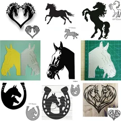 Animal Horse Metal Cutting Dies Scrapbooking Craft Embossing Card Make Stencil Card Making Decorative