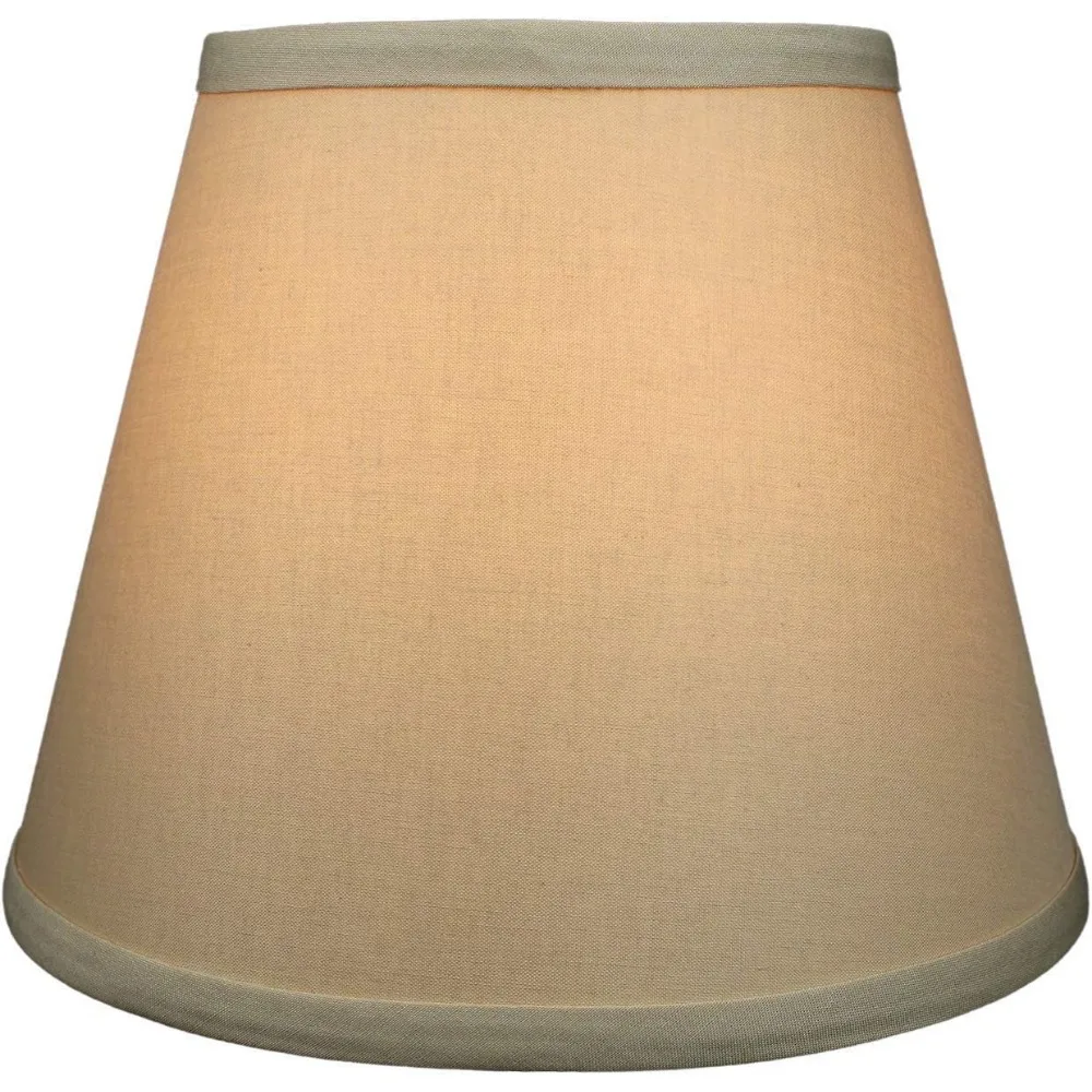 Lampshade 6 Top x 10 Bottom x 8 Slant Height Spider Attachment 0.4 Diameter for Harp-Mounted Lamps