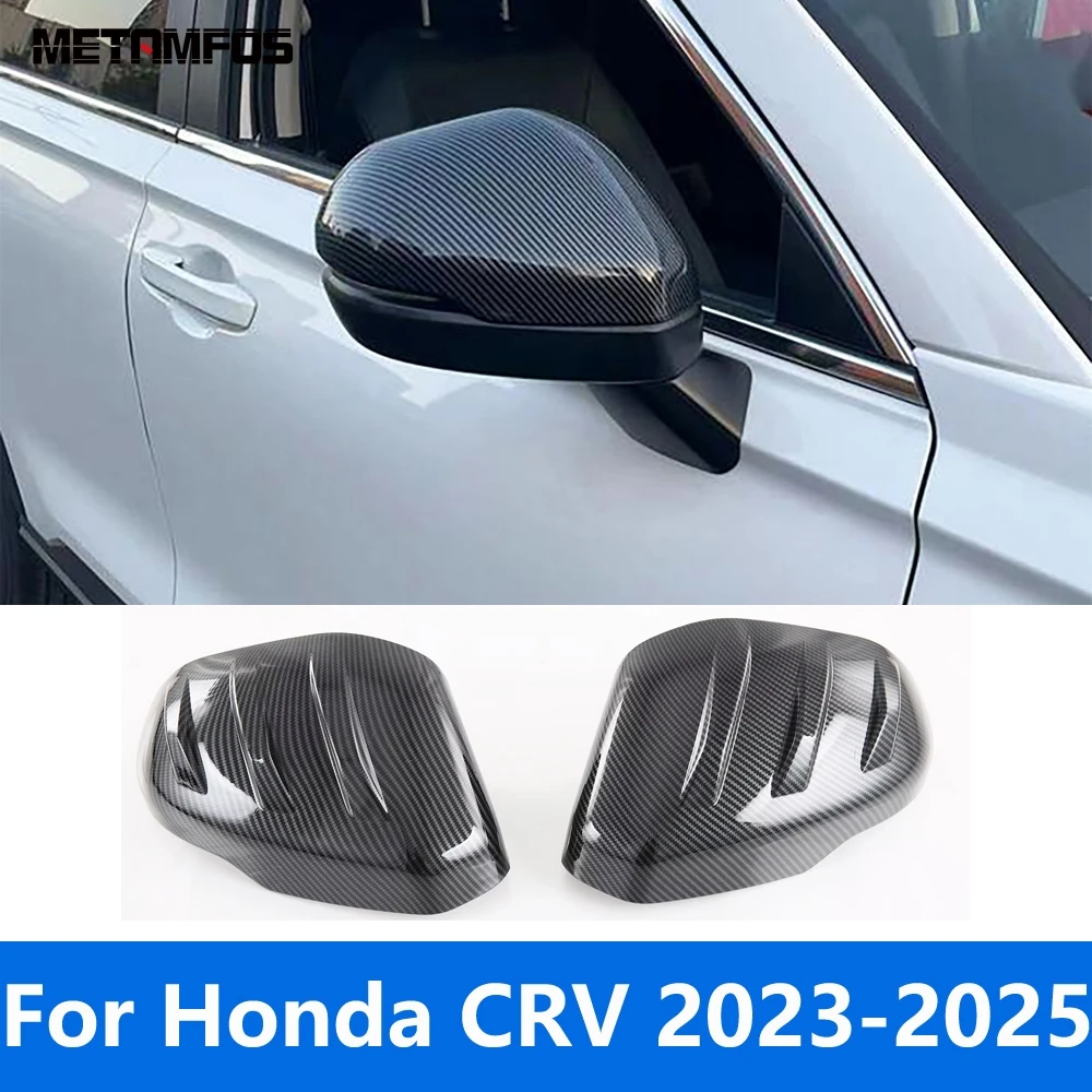 

For Honda CR-V CRV 2023 2024 2025 Carbon Fiber Rearview Side View Mirror Cover Trim Protector Sticker Accessories Car Styling