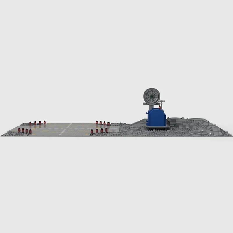 Moc Building Blocks Explorer Ultimate Baseplat-Lunar Landing Platform Model Technology Gifts Construstion DIY Assembly Toys