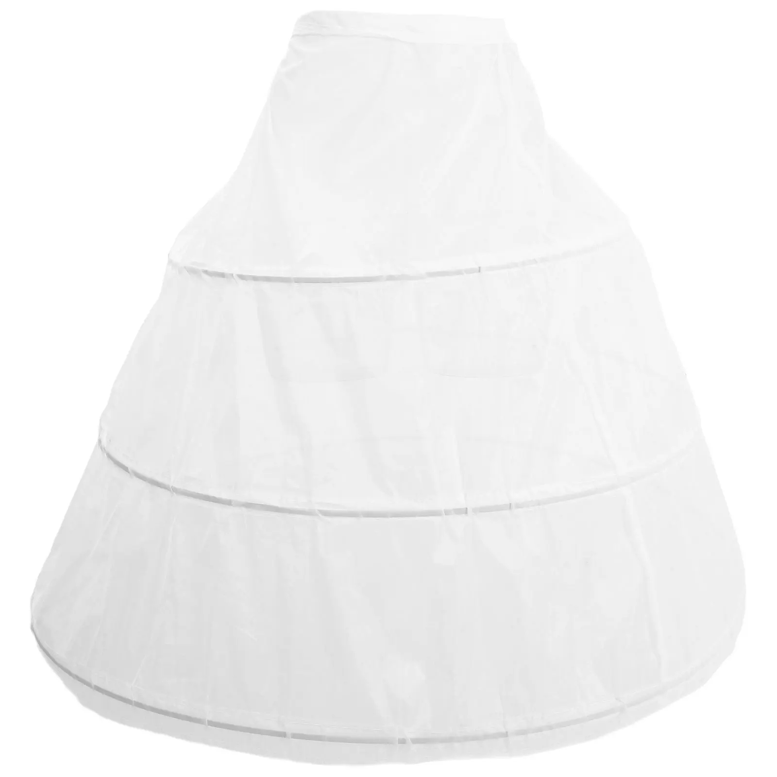 

Pannier Petticoat Skirts White Polyester Underskirt Girls Lightweight Comfortable Elegant Feminine Chic Design