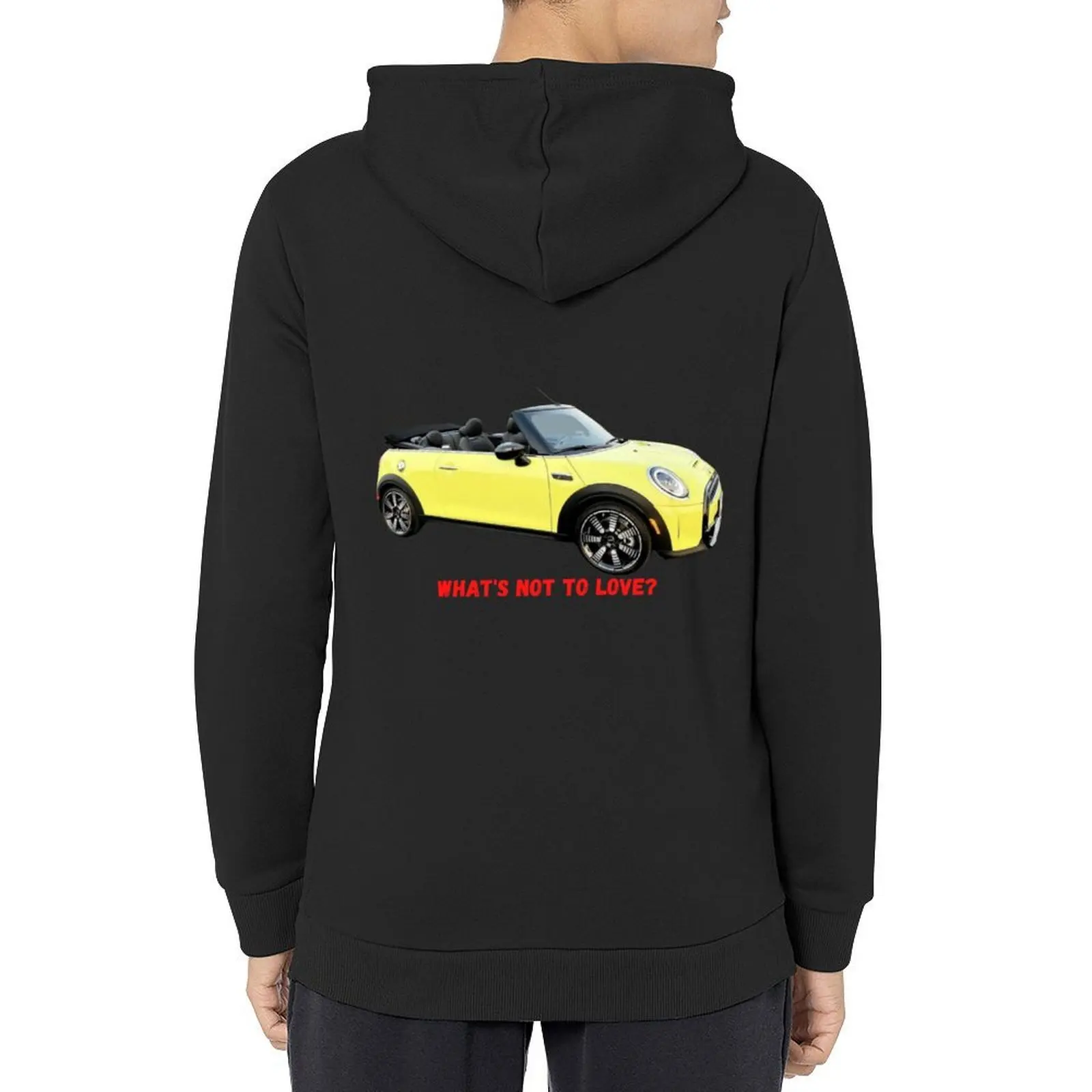 

Yellow Mini Cooper Convertible, What's not to Love Hoodie korean clothes men wear mens clothes men's coat men's hoodies