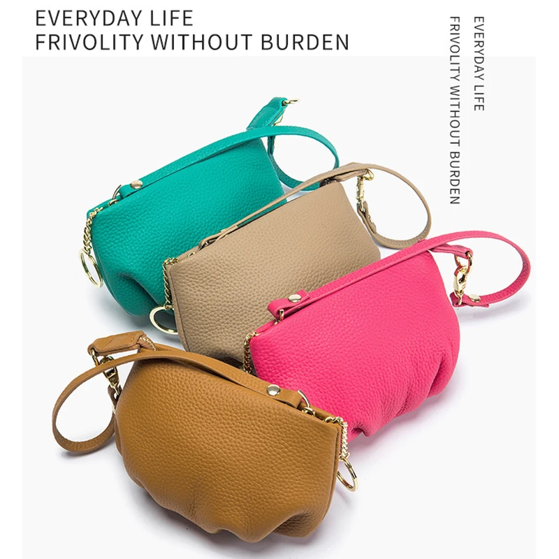 Mini Knödel tragbare Tasche Damen Outdoor-Kosmetik tasche Mode One-Shoulder-Umhängetasche tägliche Kollokation