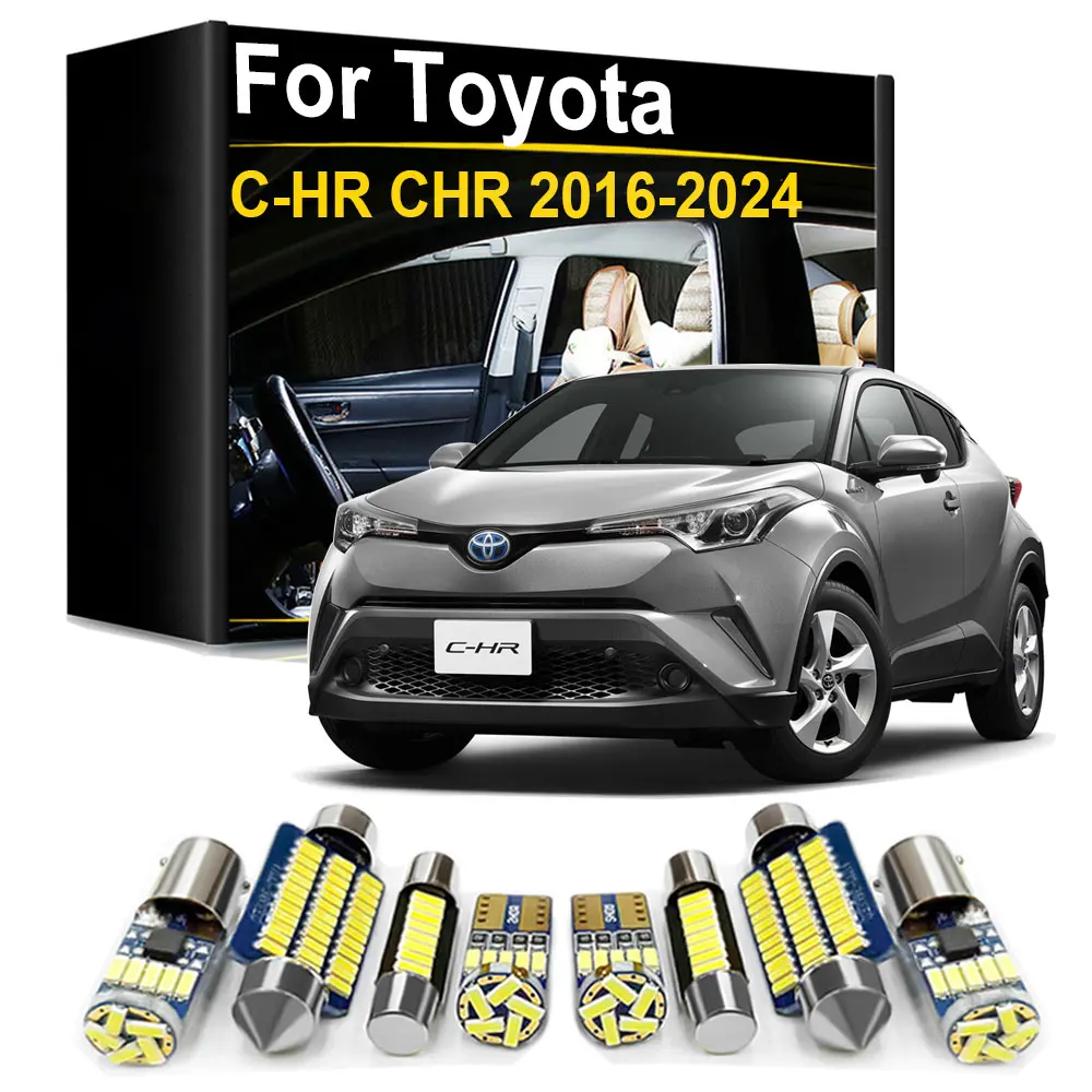 8-teiliges LED-Innenbeleuchtungsset Kofferraumleuchten-Kit für Toyota C-HR CHR 2016 2017 2018 2019 2020 2021 2022 2023 2024 Zubehör – Detail 1