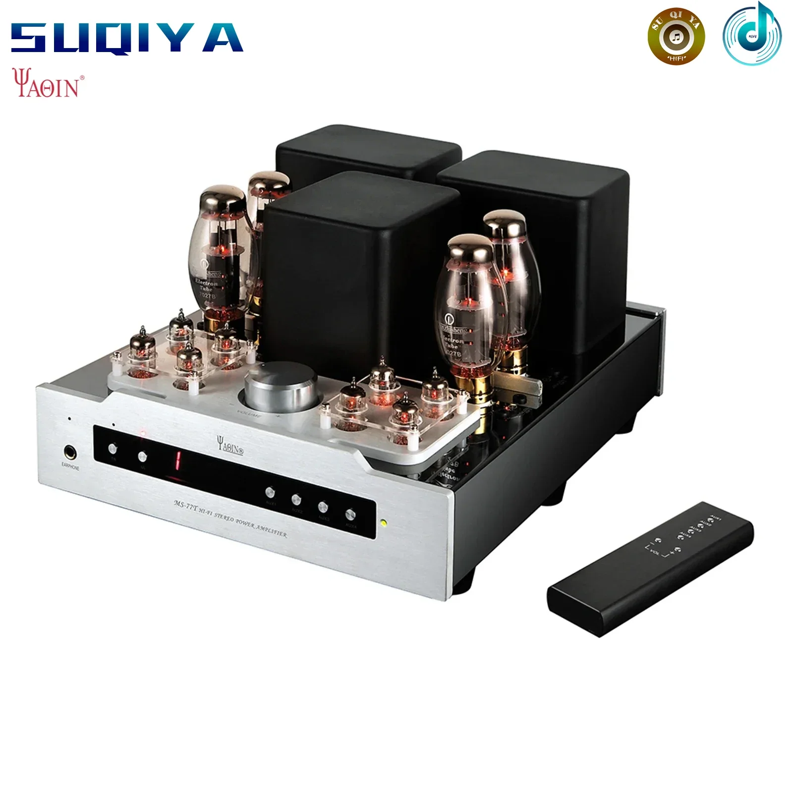 

YAQIN MS-77T Bladder Machine 40W*2 7027B/EL34 Vacuum Tube Amplifier Combined Fever HiFi High Fidelity Factory Direct Sales