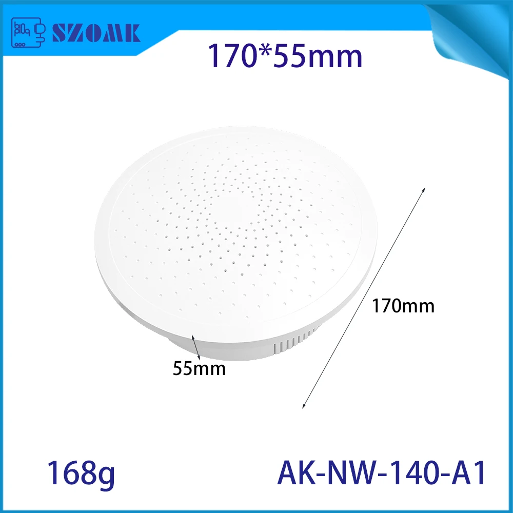 SZOMK 170x55mm ABS Perforated Audio Enclosure for Ceiling Speaker Modules Smart Living Systems and Network Access Devices