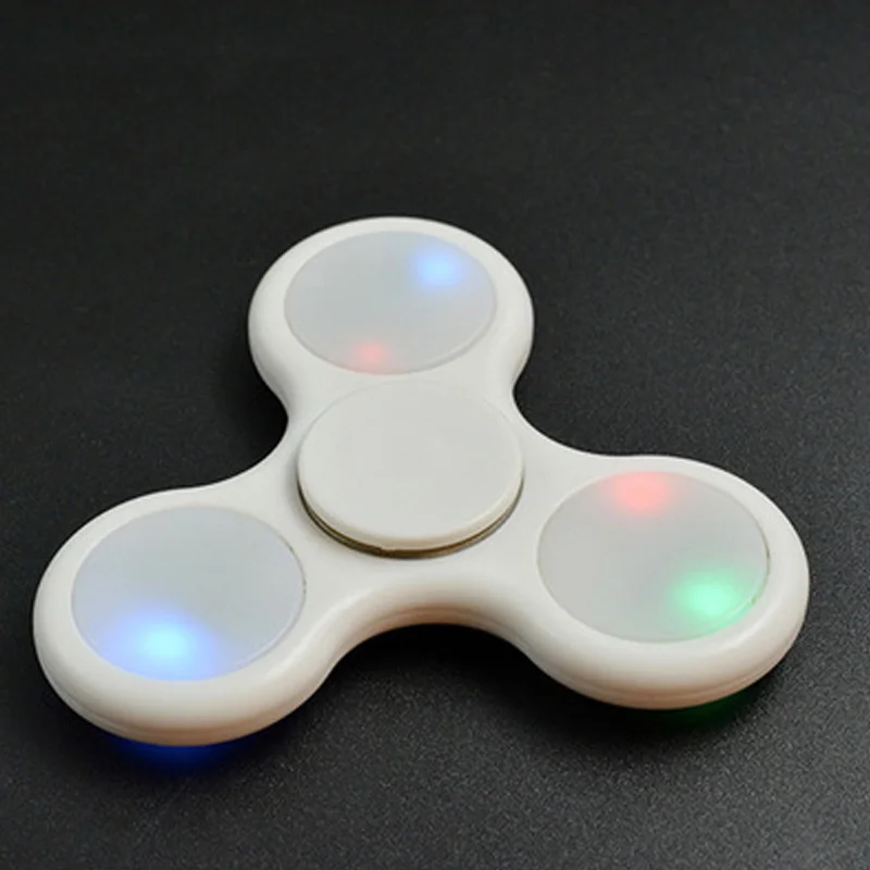 ZK30 Creative LED Light Luminous Fidget Spinner Changes Hand Spinner Golw in the Dark Stress Relief Toys For Kids