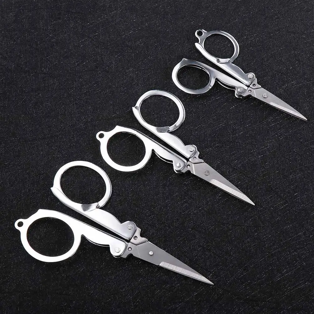 Office School Supplies Student Foldable Mini Pocket Embroidery Small Scissors Fishing Scissors Folding Scissors