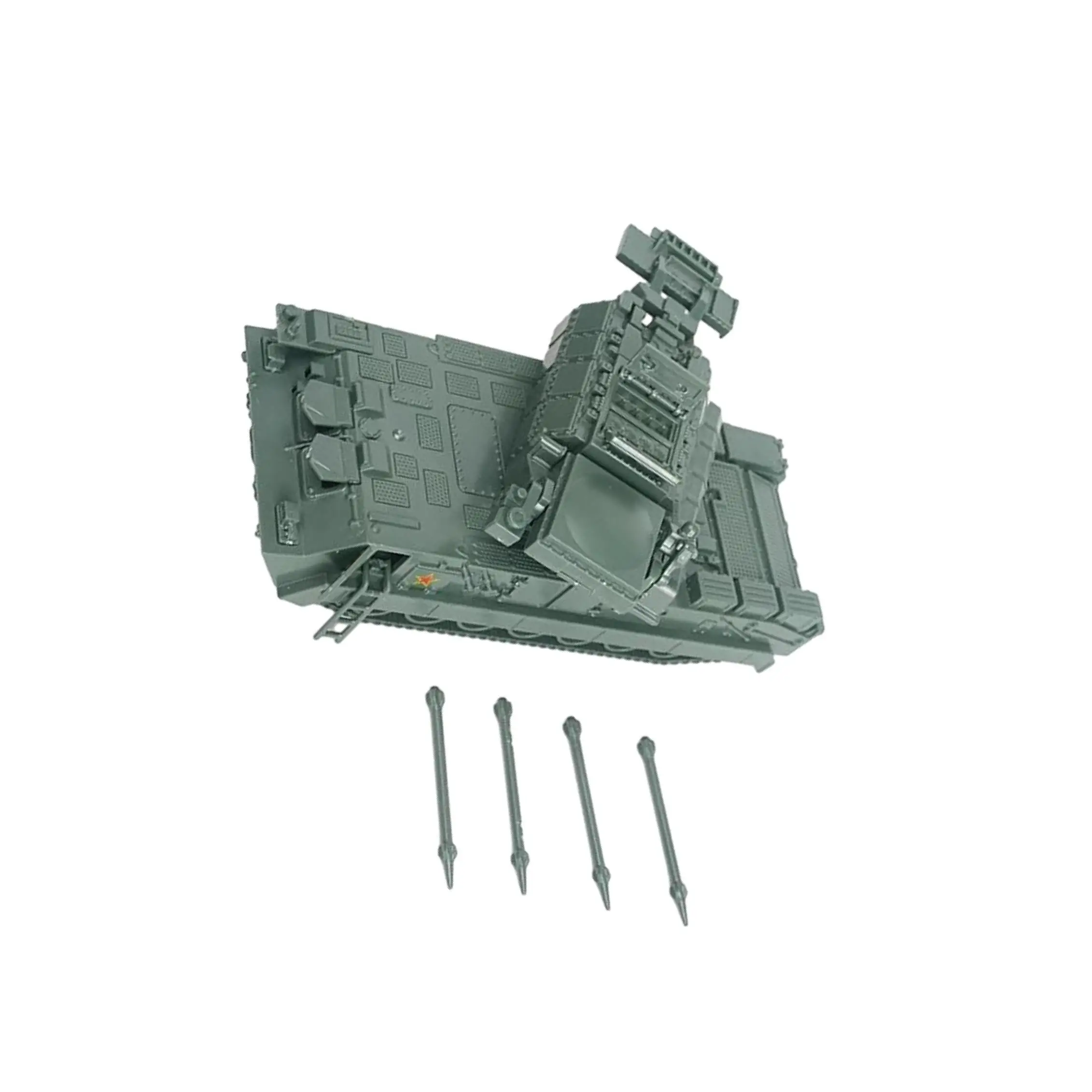 1/72 Vehicle Building Kits Ornament for Display Collectibles Micro Landscape Green