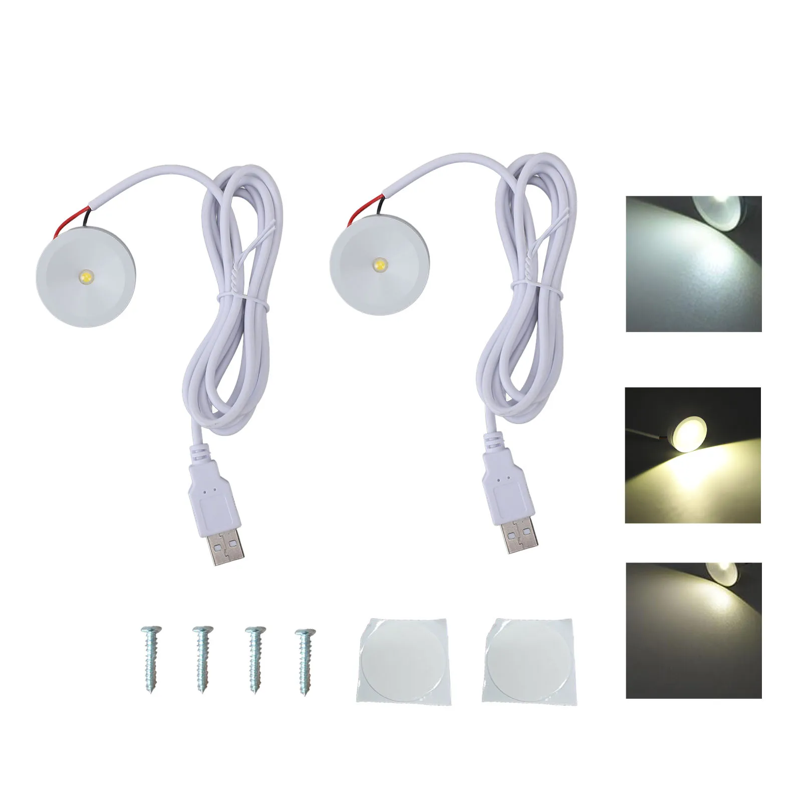 

Светильник-прожектор USB для демонстрационных витрин, 1 Вт, круглый, 5 В, с защитой для глаз, для прихожей