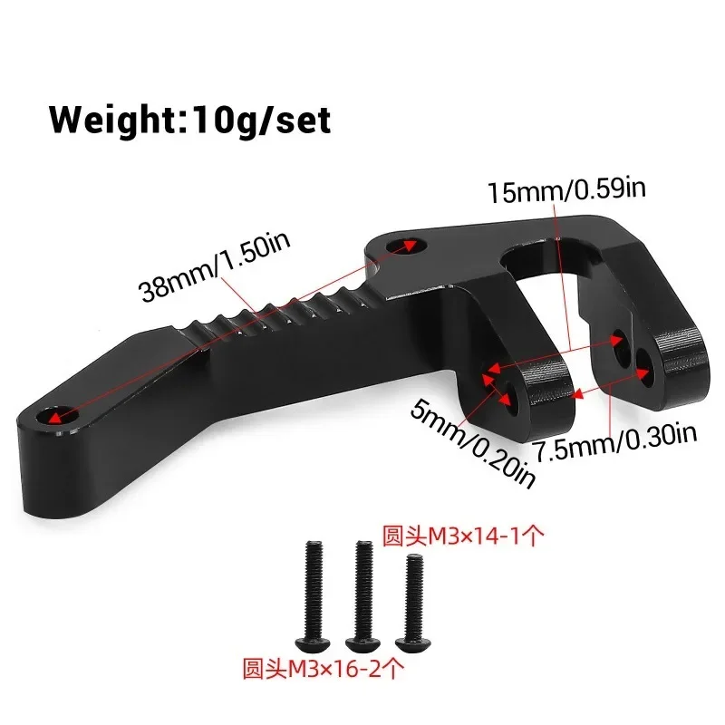 TRX4 TRX6 t4 1/10 RC 크롤러 자동차 트럭 부품 액세서리 용 알루미늄 합금 Panhard 마운트