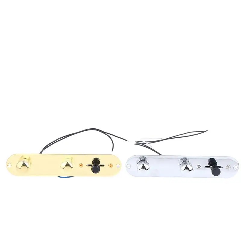 1PC Guitar Parts Prewired Harness 3 Way Switch Linear Iron Plate Loaded Wiring Kit Knobs for Quick Replacement DIY