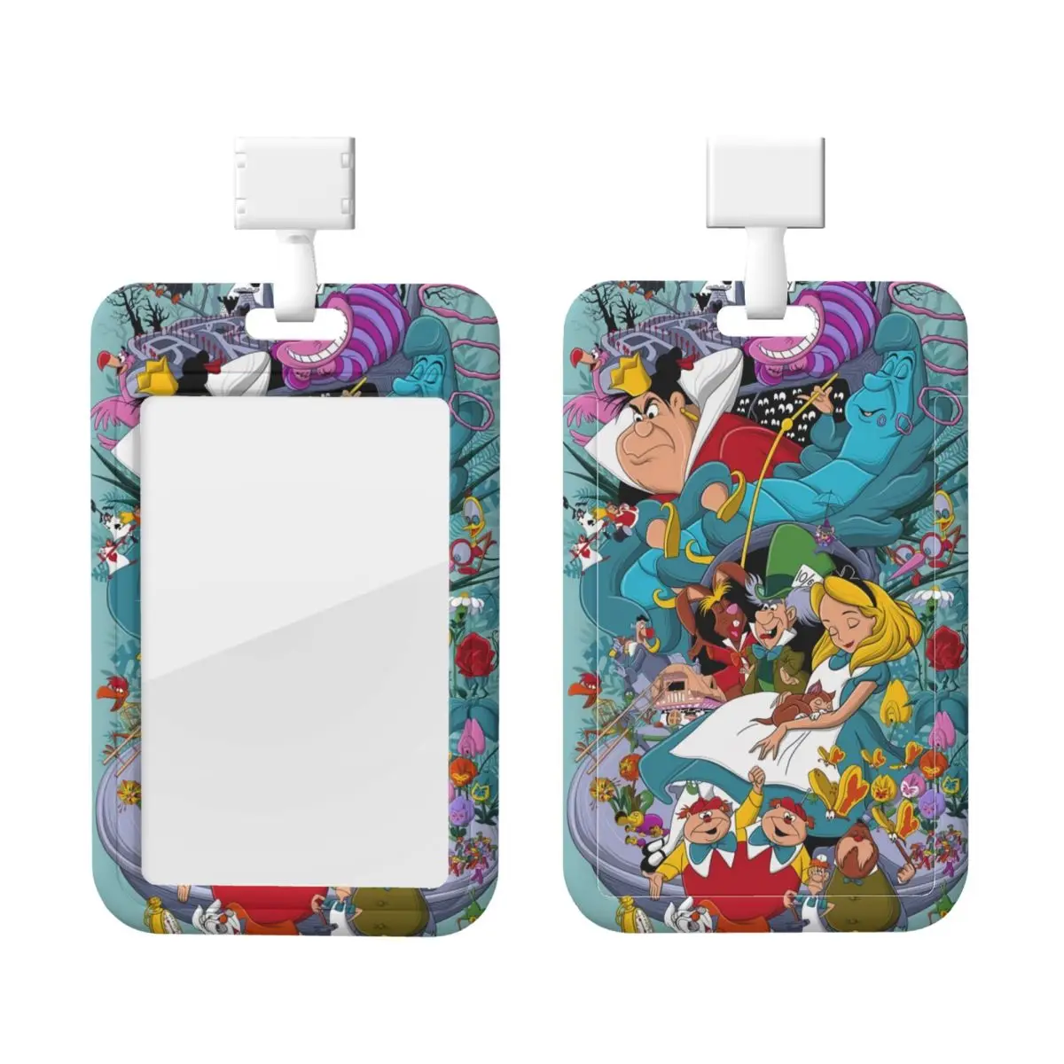 

Custom Cheshire Cat Art Card Badge Holder Card Holder Men Women Neck Strap ID Credential Holder For Nurse