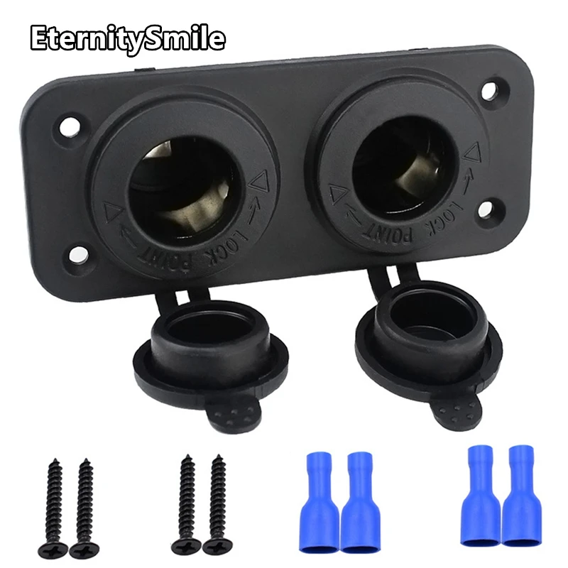 

Car Cigarette Lighter Socket Splitter Dual USB Charger Power Adapter Outlet 12V