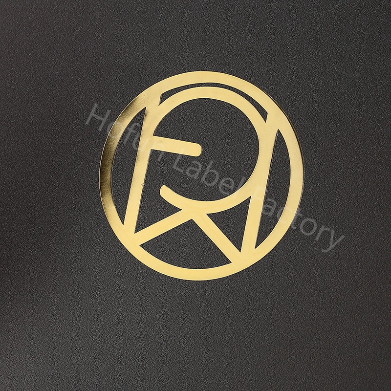 metallic custom 3D gold logo silver decal for wedding candle jar gift box glass car shiny raised transfer sticker self-adhesive