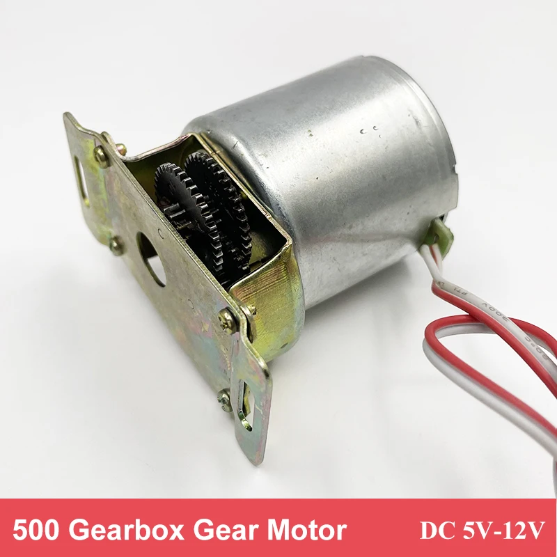 Mini 520 Full Metal Gearbox Gear Motor DC 5V 9V 12V 83RPM Low Speed High Torque 3-stage Gearbox Engine