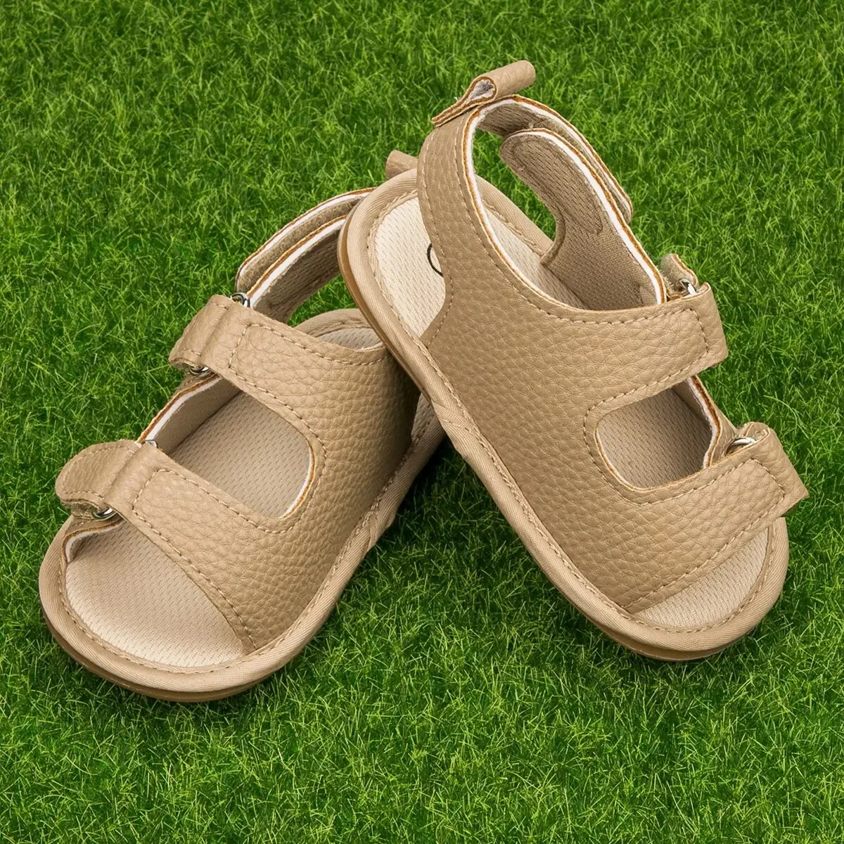 MRovior-Sandales d'été pour bébé, chaussures en cuir PU, semelle astronomique en caoutchouc, coordonnantes, pour premiers pas, pour garçon et fille de 0 à 18 mois