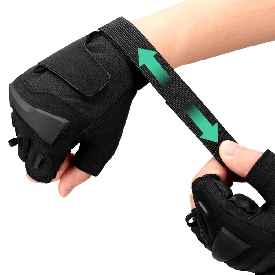 Men's Fingerless Breathable,Non-Slip Workout Gloves Tactical Combat Shooting Motorcycle Weight Lifting Gloves